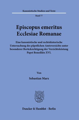 Episcopus emeritus Ecclesiae Romanae.