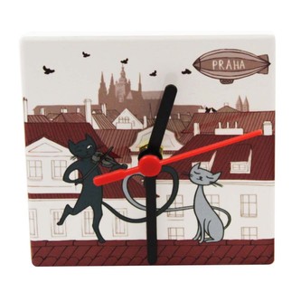 GIFTY CITY Hodiny 11 cm, Prague cat