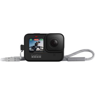 GoPro silikonové pouzdro + šnůrka HERO9/HERO10 černé