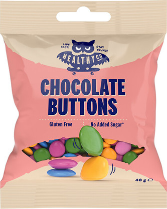 HealthyCo Chocolate buttons čokoládové lentilky 40 g