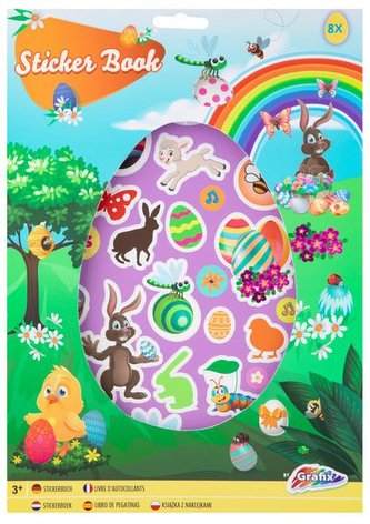 Kniha Velikonočních samolepkami A4