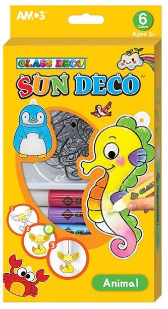 Barvy na sklo sada Zvířátka - 6 barev 10,5 ml + 6 sklíček Barvy na sklo sada Zvířátka - 6 barev 10,5 ml + 6 sklíček