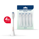 Concept Náhradní hlavice k zubním kartáčkům Perfect smile ZK500x Daily Clean 4 ks ZK0050 bílé