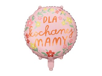 Balon foliowy Dla kochanej mamy 45cm