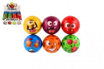 Míček monster pěna 7,5cm 6 barev  -  1 ks