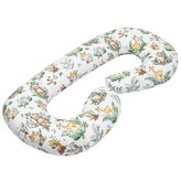 Univerzální kojící polštář ve tvaru C New Baby XL Zvířátka bílý