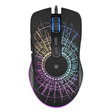 Defender Myš Sirius GM-660L, 3200DPI, optická, 7tl., drátová USB, černá, herní, RGB