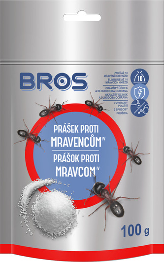 Bros - prášek proti mravencům - sáček 100 g