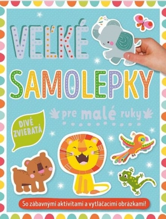 Veľké samolepky pre malé ruky Divé zvieratá