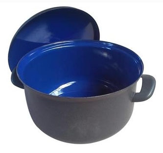 Hrnec smalt ¤24cm 5L BSE s poklicí - bouchnutý