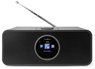 NEDIS internetové rádio/ výkon 42W/ FM/ Internet/ Bluetooth/ Wi-Fi/ USB/ 3,5mm jack/ černé