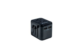 Cestovní adaptér "UTA-01", univerzální, 2x USB, VERBATIM 49543
