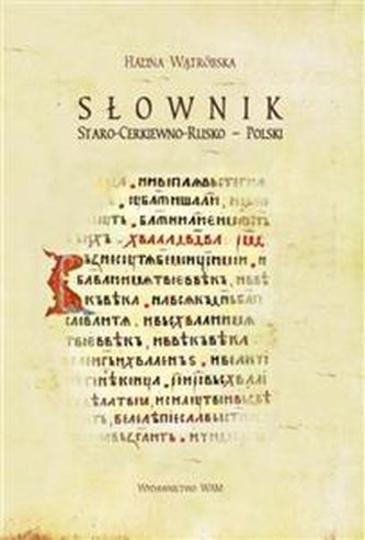 Słownik Starocerkiewno-rusko-polski