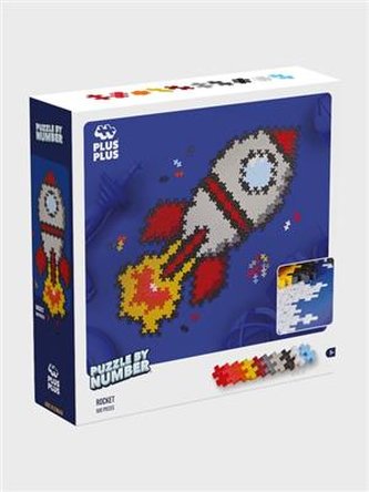 Plus-Plus Mini Puzzle po numerach Rakieta 500 szt.