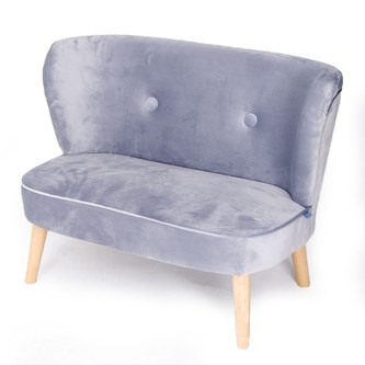 Dětská Retro pohovka sofa Drewex šedá