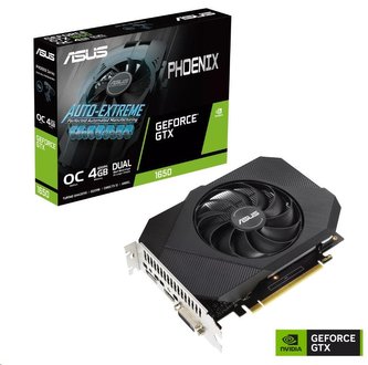 ASUS VGA NVIDIA GeForce Phoenix GTX 1650 OC Edition 4GB GDDR6 V2, GTX 1650, 4GB GDDR6, 1xDP, 1xHDMI, 1xDVI