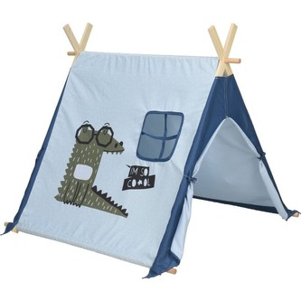 Dětský stan 101x106x106 cm modrá