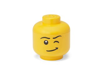 LEGO úložná hlava (mini) - mrkající chlapec