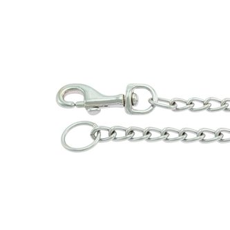 Vodítko řetízek 90 cm (3 mm) s karabinou ocel