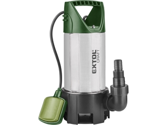 EXTOL PREMIUM čerpadlo ponorné nerezové na znečištěnou vodu, 1100W, 15000l/h