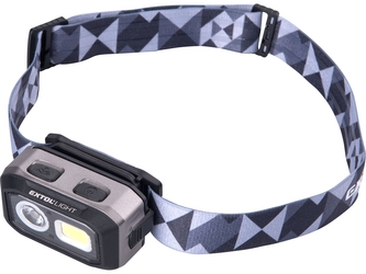 EXTOL LIGHT čelovka 500lm, Dual Power - Li-ion nebo AAA, USB nabíjení, s IR čidlem, OSRAM LED+COB LED