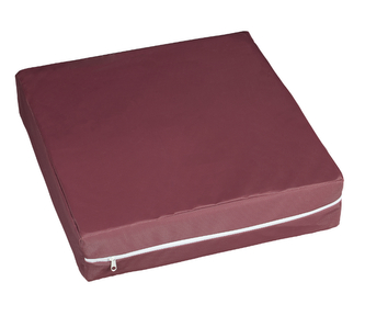 Sedák nepromokavý - vínová - 40x40x10 cm - potah na zip