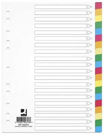 Przekładki A4 karton 20 kart