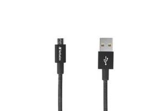 USB kabel, černá, micro USB, 30 cm, VERBATIM