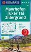 KOMPASS Wanderkarte 037 Mayrhofen, Tuxer Tal, Zillergrund 1:25.000