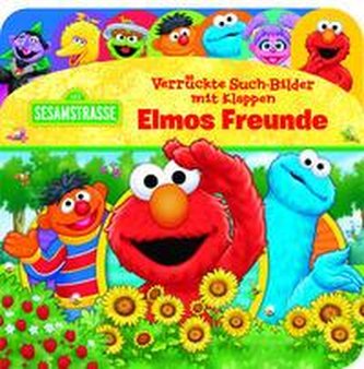Sesamstraße - Verrückte Such-Bilder mit Klappen - Elmos Freunde - Pappbilderbuch mit 20 Klappen - Wimmelbuch für Kinder ab 18 Mo