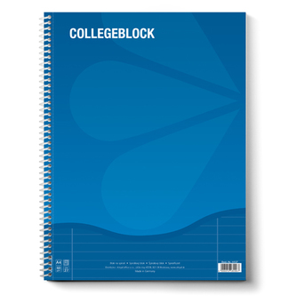 Blok A4 College s boční spirálou linkový 80 L