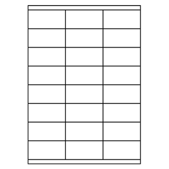 Etikety VICTORIA A4 / 100 ks, 70x35 - 24 etiket, bílé