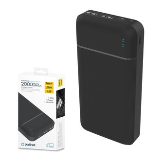 Platinet Power Bank PMPB20W706B 20000mAh černá