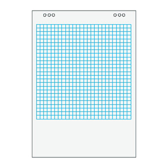 Blok Flipchart čtverečkový 80g, 680x990mm, 20 listů
