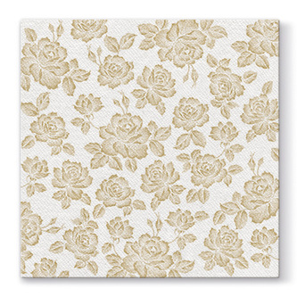 Ubrousky PAW AIRLAID L 40x40cm Subtle Roses Gold