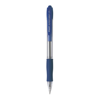 Kuličkové pero "Super Grip", modré tělo, 0,27mm, modrá, PILOT