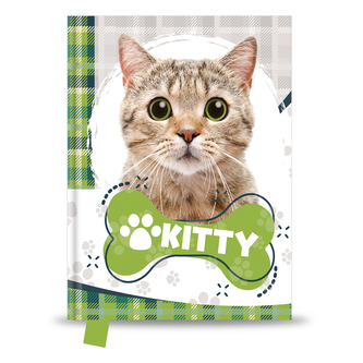 Památník 14x18 cm, 80 l., čistý - Kitty