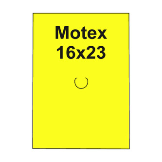 Etikety cen. MOTEX 16x23 hranaté, 870 etikiet/kotúčik, žlté