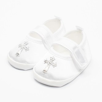 Kojenecké saténové capáčky ke křtu New Baby 3-6 m - velikost 3-6 m