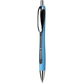 Kuličkové pero "Slider Rave", černá, 0,7mm, stiskací mechanismus, SCHNEIDER