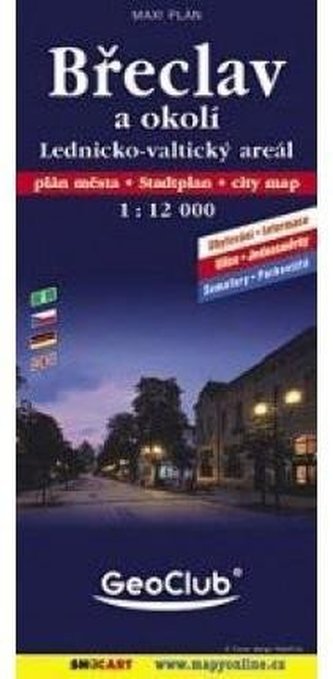Břeclav mapa 1:12 000