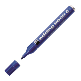 Permanentní popisovač "2000", modrá, 1,5-3mm, kuželový hrot, EDDING