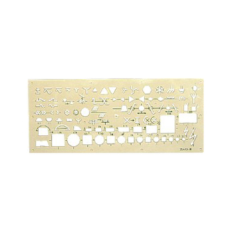 Souprava šablon elektro "703071", kouřová, plast, KOH-I-NOOR