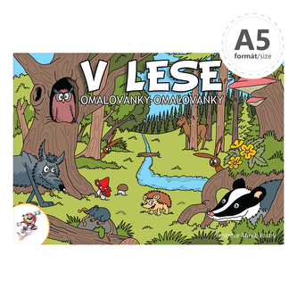 Omalovánka A5 - LUX V lese