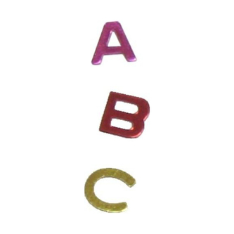 Konfety lesklé Písmena 15 g