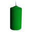 Svíčka válcová 40 x 80 mm, tm. zelená (4 ks v bal.)
