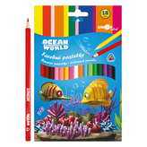 Pastelky Ocean World trojhrané 18ks