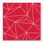Ubrousky PAW AIRLAID L 40x40cm Geometric Lines Red