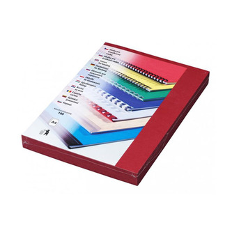 Kartonové desky DELTA A4 tmavě červené