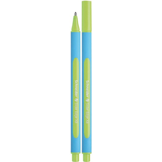 Kuličkové pero, 0,7 mm, s uzávěrem, SCHNEIDER "Slider Edge XB", světle zelené